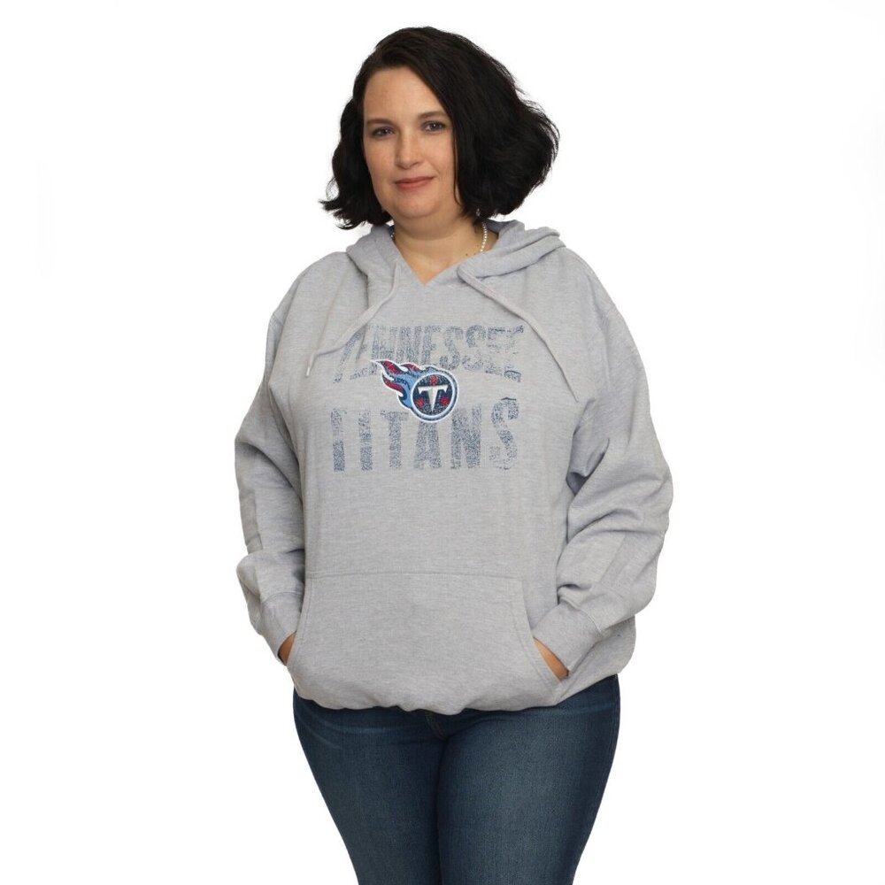Tennessee Titans NFL Women's Plus Size Screen Print Hoodie 4X